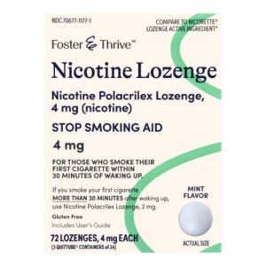 Stop Smoking Aid Foster & Thrive 4 mg Strength Lozenge
