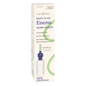 Enema Foster & Thrive 4.5 oz. 19 Gram – 7 Gram Strength Monobasic Sodium Phosphate / Dibasic Sodium Phosphate
