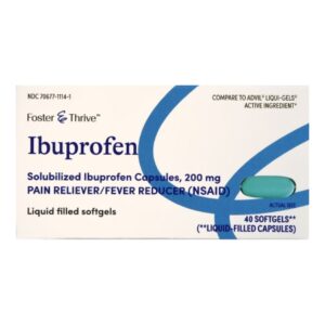 Pain Relief Foster & Thrive 200 mg Strength Ibuprofen Capsule 40 per Bottle