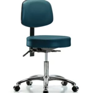 Desk Chair Marketlab Marine Blue Without Arm Vinyl