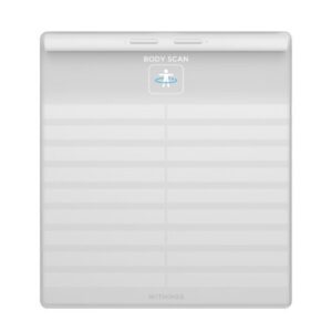 Segmental Body Composition Step On Withings LCD Display 440 lbs. / 200 kg White