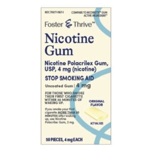 Stop Smoking Aid Foster & Thrive 4 mg Strength Gum