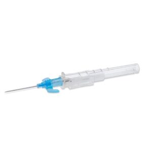 Peripheral IV Catheter Prevent SLS 22 Gauge 1 Inch Polyurethane Winged Hub Non Blood Control Sliding Safety