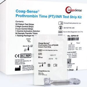 Coagulation Test Kit Coag-Sense Professional Prothrombin Time Test (PT/INR) 50 Tests CLIA Waived