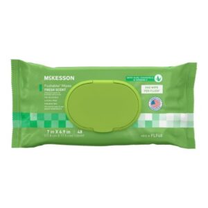 Flushable Personal Wipe McKesson Soft Pack Scented 48 Count