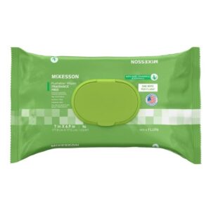 Flushable Personal Wipe McKesson Soft Pack Unscented 96 Count