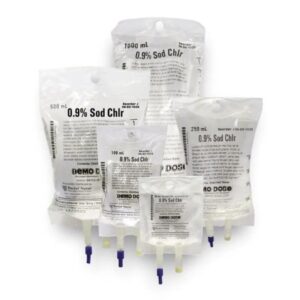 Clinical Training Medication Demo Dose Simulated IV Fluid – 0.9% NaCl Liquid I.V. Bag 500 mL