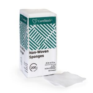 Gauze Sponge CareStock 4 X 4 Inch 4-Ply NonSterile 200 per Pack