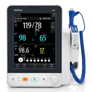 Patient Monitor Mindray Monitoring NIBP and Pulse Rate, Masimo SpO2, and TrueTemp AC Power / Battery Operated