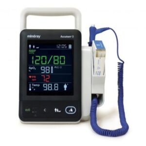 Vital Signs Monitor Accutorr3 Spot Check NIBP, Nellcor SpO2, True Temperature AC Power