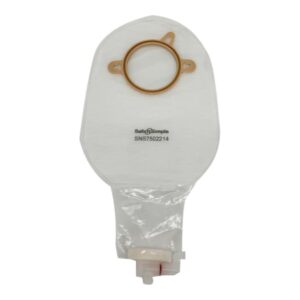 Urostomy Pouch Safe n Simple Two-Piece System 9 Inch Length Without Barrier Drainable