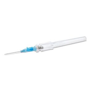 Peripheral IV Catheter McKesson Prevent R 22 Gauge 1 Inch Polyurethane Straight Hub Blood Control Push Button Safety