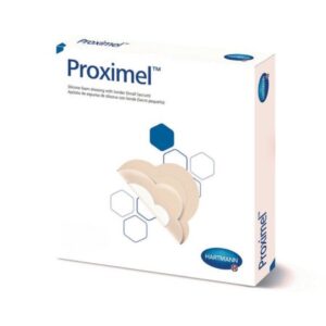 Foam Dressing Proximel 4 X 12 Inch With Border Waterproof Film Backing Silicone Adhesive Rectangle Sterile