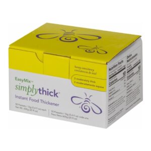 Food and Beverage Thickener SimplyThick Easy Mix 12 Gram Individual Packet Unflavored Powder IDDSI Level 3 Moderately Thick/Liquidized