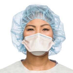 Particulate Respirator / Surgical Mask Fluidshield Medical N95 ASTM Level 3 Elastic Strap Regular