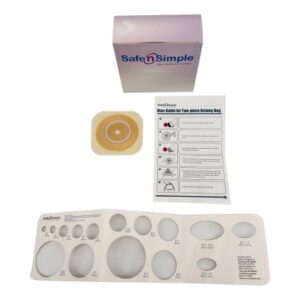 Ostomy Barrier Trim to Fit, Extended Wear Without Tape 45 mm Flange Hydrocolloid Up to 1-1/4 Inch Opening 4 X 4 Inch