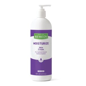 Hand and Body Moisturizer Medline Remedy Clinical 16 oz. Pump Bottle Unscented Cream CHG Compatible