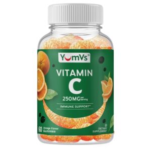 Vitamin C Supplement YumV’s Ascorbic Acid 250 mg Strength Gummy 60 per Bottle