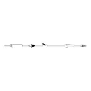 IV Pump Set Z-800 Pump 1 Port 20 Drops / mL Drip Rate Without Filter 105 Inch Tubing Solution