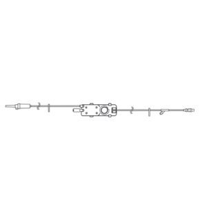 IV Pump Set Ivenix Pump 2 Ports 20 Drops / mL Drip Rate 105 Inch Tubing Medication
