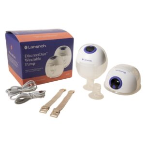 Hands Free Double Electric Breast Pump Lansinoh DiscreetDuo