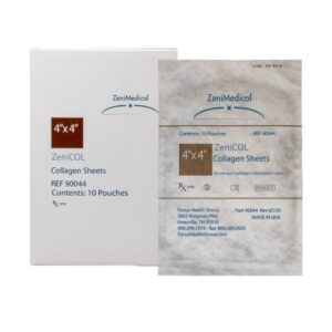 Collagen Dressing ZeniCOL 4 X 4 Inch Square Sterile