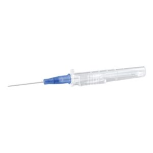 Peripheral IV Catheter ClearSafe 24 Gauge 3/4 Inch PTFE Straight Hub Non Blood Control Sliding Safety