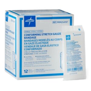 Conforming Bandage Medline 3 Inch X 4-1/10 Yard Sterile 1 per pack