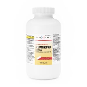 Pain Relief Geri-Care 500 mg Strength Acetaminophen Caplet 1,000 per Bottle