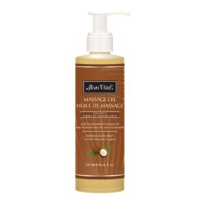 Massage Treatment Bon Vital’ Coconut 8 oz. Pump Bottle Unscented Oil