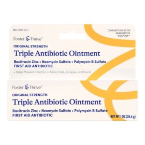First Aid Antibiotic Bacitracin / Neomycin / Polymyxin B Foster & Thrive Ointment 1 oz. Tube