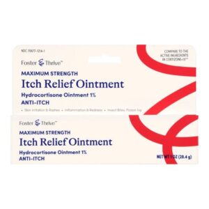 Itch Relief Foster & Thrive 1% Strength Ointment 1 oz. Tube