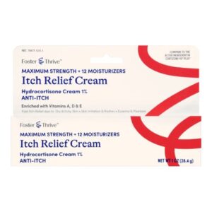 Itch Relief Foster & Thrive 1% Strength Cream 1 oz. Tube