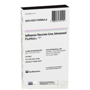 FluMist? Trivalent 2024 – 2025 Influenza Virus Vaccine, Trivalent Live, Preservative Free 10E6.5 – 7.5 FFU Spray 0.2 mL