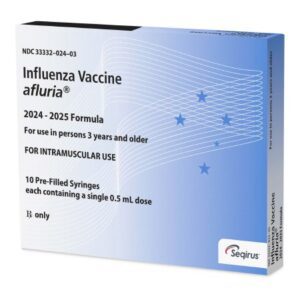 Afluria Trivalent 2024 – 2025 Influenza Virus Vaccine, Trivalent Inactivated, Preservative Free 45 mcg / 0.5 mL Injection 0.5 mL
