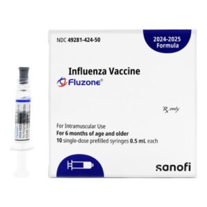 Fluzone Trivalent 2024 – 2025 Influenza Virus Vaccine, Trivalent Inactivated, Preservative Free 45 mcg / 0.5 mL Injection 0.5 mL