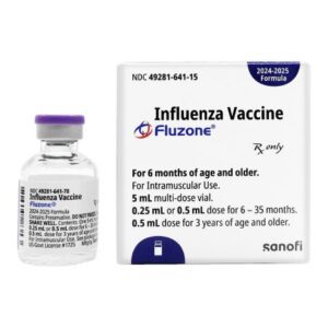 Fluzone Trivalent 2024 – 2025 Influenza Virus Vaccine, Trivalent Inactivated 45 mcg / 0.5 mL Injection 5 mL