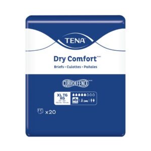 Unisex Adult Incontinence Brief TENA Dry Comfort X-Large Disposable Moderate Absorbency