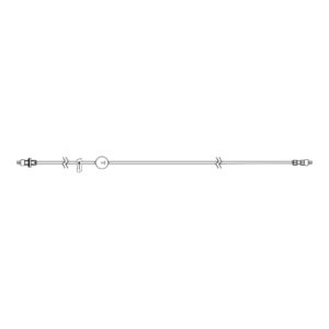 IV Pump Set avoset Pump Without Ports 0.2 Micron Filter 67 Inch Tubing Solution