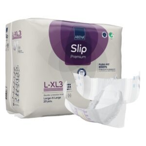 Unisex Adult Incontinence Brief Abena Slip Flexi Fit Large / X-Large Disposable Heavy Absorbency