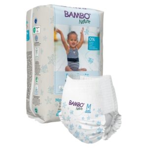 Unisex Baby Swim Diaper Bambo Nature Pull On with Tear Away Seams Medium Disposable Heavy Absorbency
