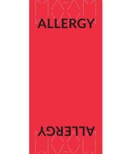 Color Coded Wrap Ident-Alert Wrap Around Alert Adhesive Allergy