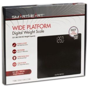Floor Scale Veridian Digital Display 438 lbs. / 199 kg Capacity Black Battery Operated