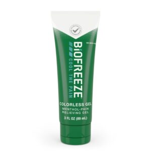 Topical Pain Relief Biofreeze 5% Strength Menthol Gel 3 oz.