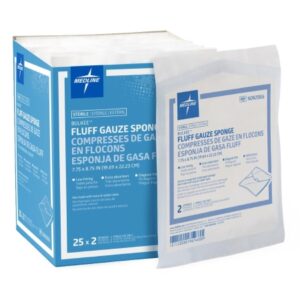 Fluff Dressing Bulkee II 7-3/4 X 8-3/4 Inch 12-Ply Sterile 2 per Pack