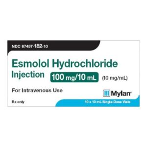 Esmolol HCl 10 mg / mL Injection 10 mL