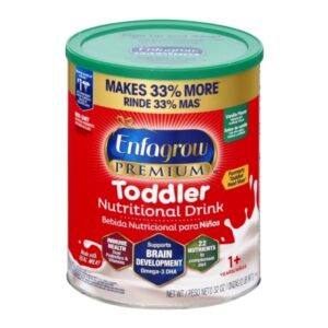 Toddler Formula Enfagrow PREMIUM Vanilla Flavor 32 oz. Can Powder
