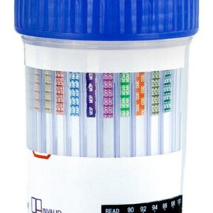 Drugs of Abuse Test Kit Premier Bio-Cup AMP500, BAR300, BUP10, BZO300, COC150, FYL5, mAMP/MET500, MDMA500, MOR300, MTD300, OXY100, PCP25, THC50, TML100, (pH, OX, SG) 25 Tests CLIA Waived