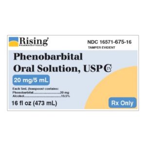 Phenobarbital 20 mg / 5 mL Elixir 16 oz.