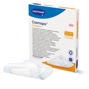 Transparent Film Dressing with Pad Cosmopor 3.2 X 4 Inch 4 Tab Delivery Rectangle Sterile
